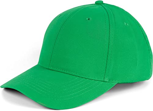 styleBREAKER Unisex Baseball Cap Gebürstete Baumwolle | Einfarbige 6-Panel Kappe. Stufenlos verstellbar mit Klettverschluss Kopfumfang 56-59 cm. 7 cm Schirm gebogen. Mit Schweißband