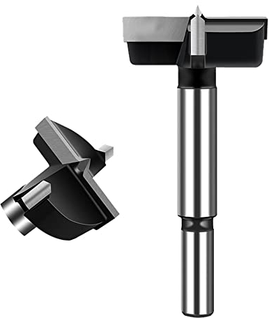 ASNOMY Forstner de Acero de Tungsteno de 50 mm, Broca para Madera y Madera Dura