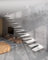 CHYRKA® Schwebetreppe Kragarmtreppe Stahltreppe 2in1 Stufen Modern Treppenrahmen 80 cm - Rechts (STR 01.080.C02, Weiss)