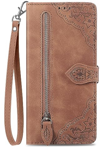 NEXCURIO Handyhülle für Xiaomi 13T / 13T Pro Hülle Klappbar mit Kartenfäch Ständer Klapphülle Schutzhülle Leder Wallet Flip Case Cover Tasche Handytasche Stoßfeste - Braun