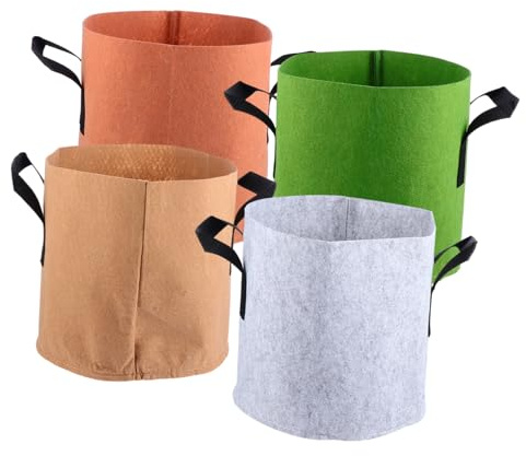 BESPORTBLE 4 Pezzi 3 Sacchetti colorati per piantare sacchi per la coltivazione resistenti piante verdi borsa per la semina di ortaggi borsa per piantare domestico borsa per la coltivazione