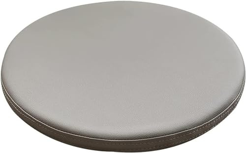 uyeoco wasserdichte Stuhlkissen aus Leder runden Sitzkissen, rutschfeste runde Kissen-Stuhlpolster für 25 cm, 30 cm, 35 cm, 40 cm, 45 cm Stühle/Rundhocker (Color : 3#, Size : 40cm/15.7inch)