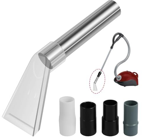 Ohsilv Vacuum Extractor Attachment,Vacuum Cleaner Brush Extraction Nozzle with 4 Connectors Shatter Proof Carpet CleaningB