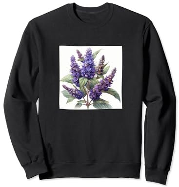Anise Hyssop Flower Cottagecore Graphic Sweatshirt