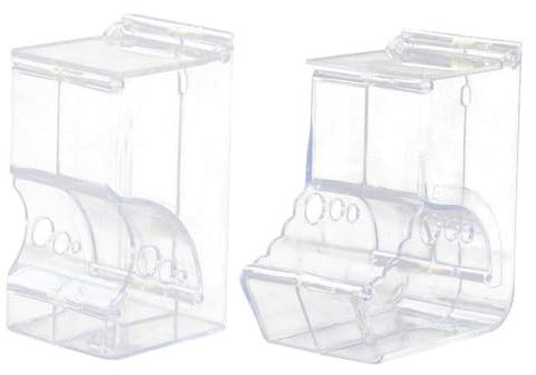 ORFOFE 2pcs Automatic Feeder Self-dispensing Hamster Feeder Pet Supplies for Small Animals