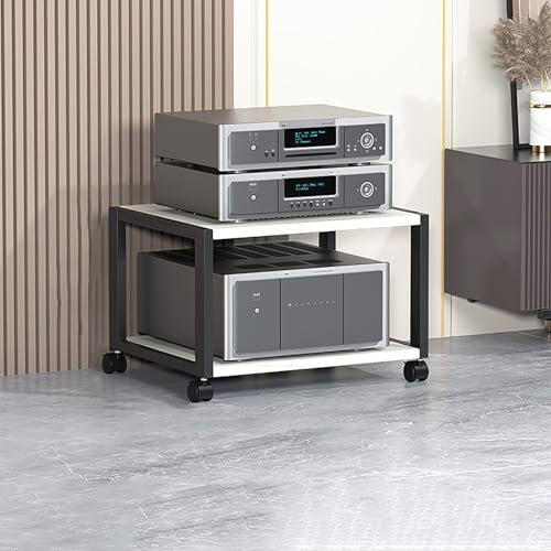 Tv-möbel & phonomöbel，Mit universellen Rädern, leicht zu bewegen，Multifunktion plattenspieler schrank，Mehrere Größen verfügbar，Starke Tragfähigkeit,Geeignet für Wohnzimmer, Schlafzimmer, Büro(Wit,50*4