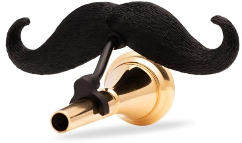 Brasstache 2.0 – XL-Schnurrbart zum Anklippen für Waldhorn-Mundstück