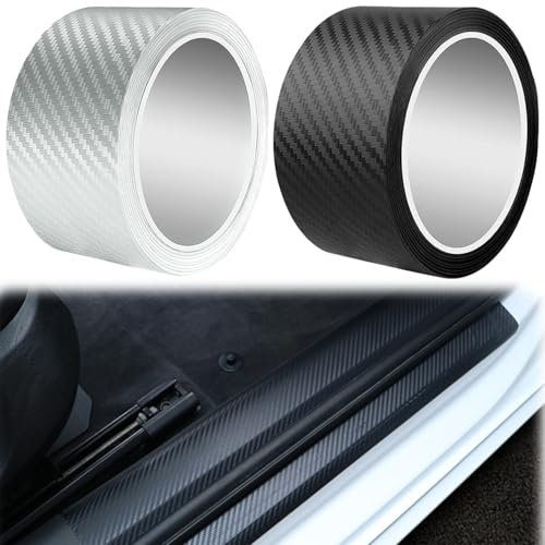 Lackschutzfolie Auto,Auto Ladekantenschutz Folie,Auto Einstiegsleisten Schutz Aufkleber,Kantenschutz Folie Selbstklebend Schutzfolie Auto,Universal Lackschutzfolie für Auto Fahrrad Motorrad