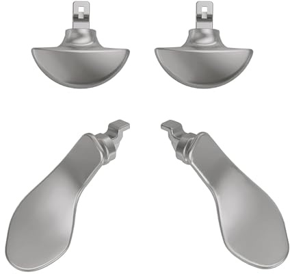 Lot de 4 palettes de contrôleur Edge pour DualSense PS5 Edge Controller (argent)