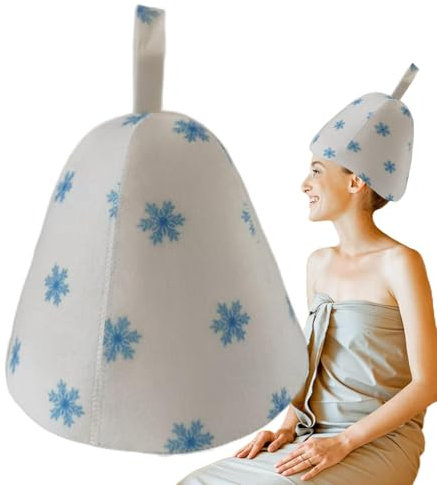 Cappello da bagno per sauna, cappello da sauna per uomini,Teste per la doccia che assorbono l'acqua | per la doccia a vapore da bagno con cappello da sauna in feltro confortevole per donne per la docc