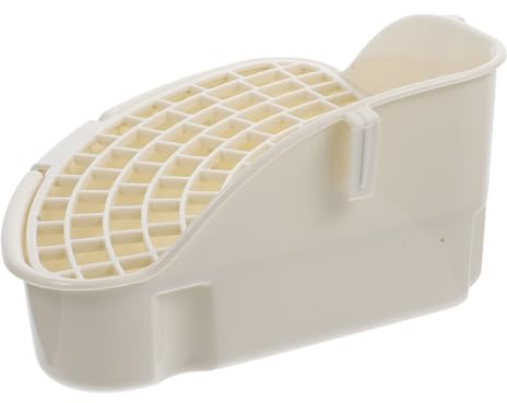FUTUREORYY Orinal para Conejos y Cobayas, Caja De Arena De Esquina Diseño Triangular y Base Que Evita Olores, Adecuado para Jaulas y Jardines