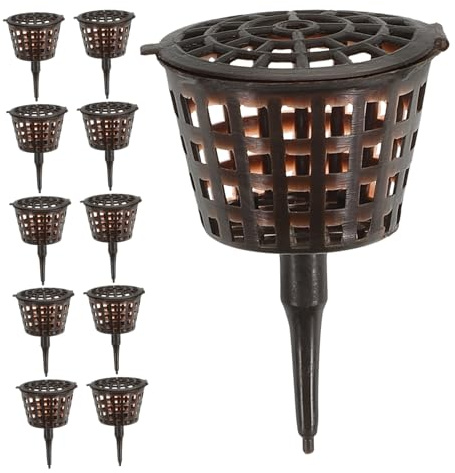 HIAKDOFT 20 pezzi Contenitore Fertilizzante con Plastica per Bonsai e Piante Piccole Concime Protettiva per Fertilizzante Granulare Colore S