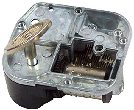 Spieluhr mit 8 Tönen, mechanisches Uhrwerk, zum Aufziehen von Musik oder als Geburtstagsgeschenk, kleines Haus, Bauset zum Leben