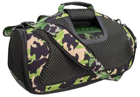 Hzycwgone Étui de Transport Housse de Protection Sacoche de Voyage Portable Accessoires avec Sangle pour JBL Boombox 4 Enceinte Bluetooth Portable,Sac Supplémentaire pour Microphones,Câble,Camouflage
