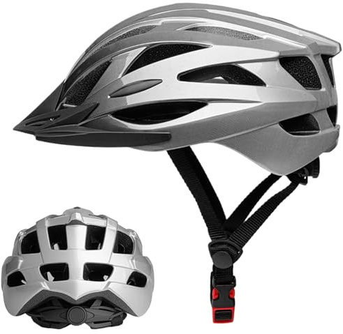Fenayuu Casco da bicicletta, Caschi regolabili, per adulti, 24 fori, traspirante, antiurto, per donne, uomini, giovani, bambini, ciclismo, attività all'aperto