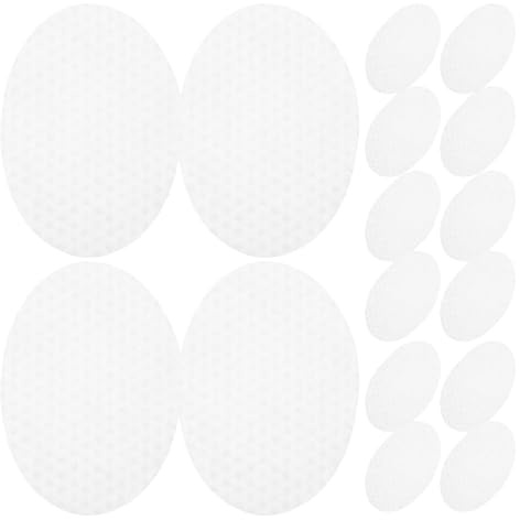 MUSISALY 1200 Stück Ovale Wasserstoffsäure Pads aus Vliesstoff zur Sanften Gesichtsreinigung und Porenpflege für Tägliche Hautpflege zu Hause und Unterwegs