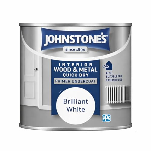 AXpower Inspirational Technology Empowering People Quick Dry Primer Undercoat 250ml Brilliant White | Fast Drying Base Paint | Improves Adhesion for Topcoats on Wood & Metal