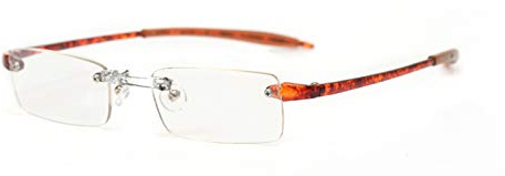 OPTX 20/20 Ecoclear Ice Bio Based Reading Glasses, Clear/Black, Tortoise Shell, One Size, +1.50