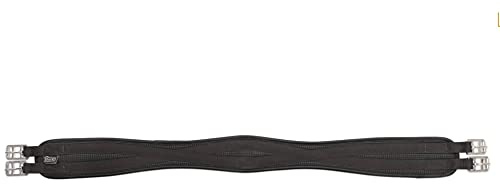 ANTI-CHAFE CONTOUR GIRTH HORSE TACK SADDLE STRAP [BLACK] [48]