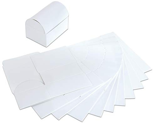 Betzold - Faltschachteln, 12 Stück, weiß - Faltboxen Geschenkschachteln Blanko