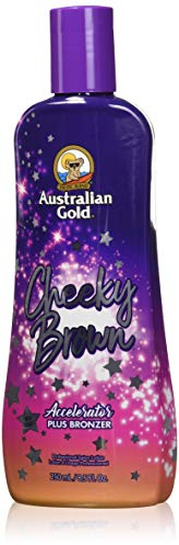 Australian Gold Cheeky Brown Tanning Lotion Dark Tanning Accelerator Plus Bronze 240 ml