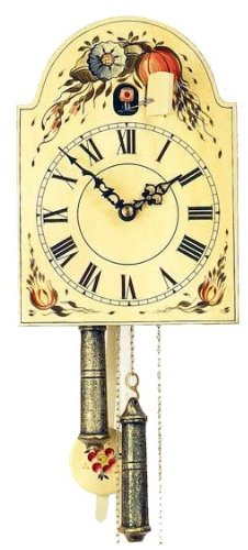 Rombach & Haas Schilderuhr 1 Tag Werk aus dem Schwarzwald, Lackschilduhr