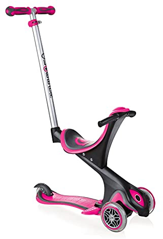 GLOBBER GO-UP Comfort – 3 in 1 Dreirad, Laufrad und Scooter, 120/80 mm, ABEC 5, 3-rädrig, höhenverstellbar