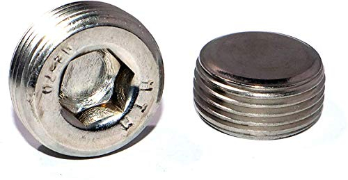 Verschlussschrauben M10x1 DIN 906 mit Innensechskant Edelstahl A2 Stückzahl 5 Verschlußschrauben Stopfen Verschlußstopfen Blindstopfen Gewindelochstopfen