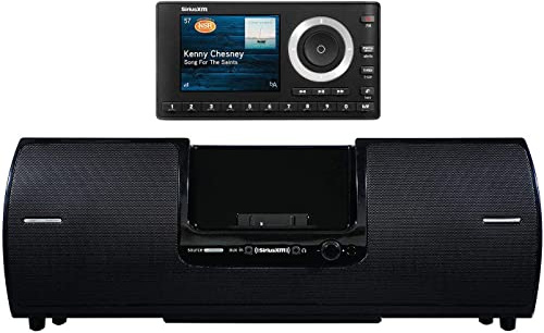 SiriusXM SXSD2 Portable Speaker Dock Audio System & SiriusXM SXPL1V1 Onyx Plus Satellite Radio with Vehicle Kit with Free 3 Months Satellite and Streaming Service (Bundle)