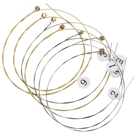 MILISTEN 16 Stück Saiten Yaqin-Saiten AR-zubehör Leier Harfe Teile Für Schoß Harfe Lyra-Teile Leier Zubehör Bausätze Maultrommel Harfen Langlebige Leierteile Stahl Schnur Ersetzen