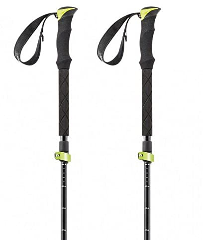 Ferrino Stick SPANTIK Black Telescopico Bastone da Passeggio, Adulti Unisex, Multicolore (Multicolore), Taglia Unica