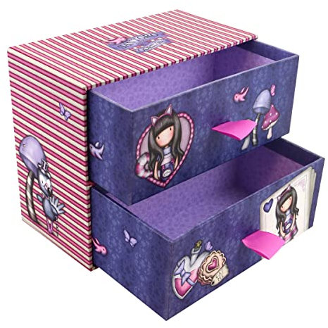 Safta Articolo, Cassetti di immagazzinaggio Gorjuss Cheshire Cat Unisex bambini, Multicolore, M, multicolore, M