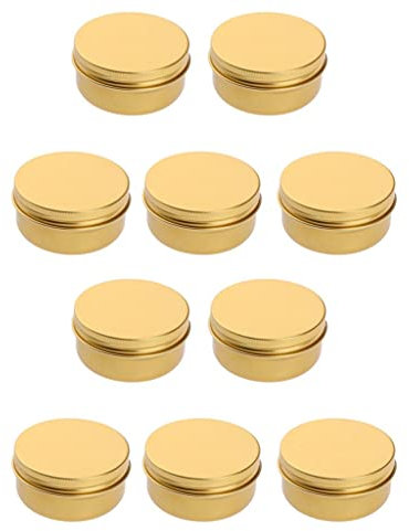 Jojomis 10 Pieces Empty Cosmetic Make-Up Pots Lip Balm Containers Glass 100 Ml