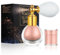 AOOWU Paillettes de Corps, Spray Paillette Scintillant, Poudre Libre pour Visage, Corps, Cheveux - Halloween, Fête, Noël (A-Rose)