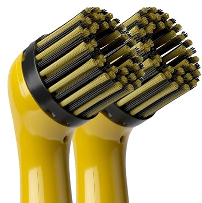 SonicScrubber Fahrzeug-Detail-Pinsel, geeignet für Innen- und Außenbereich, ideal für Autos, Fahrräder (2 x Radmutter-Bürstenkopf)
