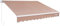 VEVOR Gelenkarmmarkise Manuell 240x400cm Einziehbar Markise Gelenkmarkise 280g Polyester wasserdicht Terrassenmarkise Stahl Aluminium UV 80+ Klemmmarkise Sonnenmarkise PU-Beschichtung beige