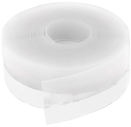1 Volume Guarnizione autoadesiva Striscia di tenuta Stripping in silicone Guarnizione inferiore porta insonorizzata Antipolvere Porte e finestre Weather Stripping(5m)