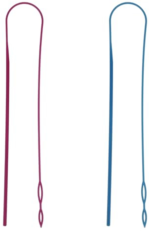 2 Stück Kordel Einfädler Werkzeug, Nähschlaufen Set Kordel Einfädler Ersatz Flexible Hoodie String Einfädler, einfach & schnell Nähnadel Seil Einfädler Clips für Jacken Mäntel Hosen Hoodies Pullover