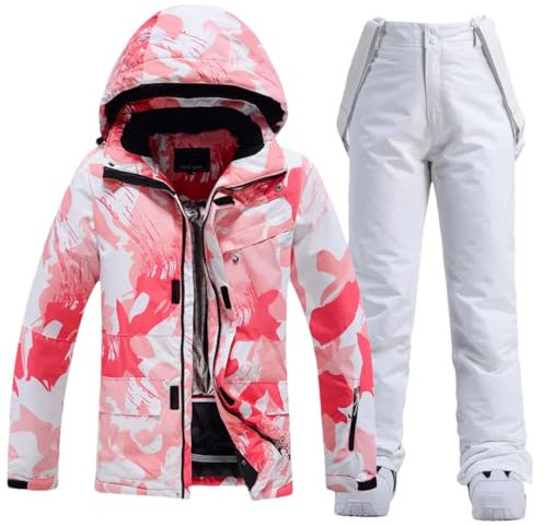 Damen Skianzug Winter Snowboard Jacke Hose Schnee Walking Kleidung Schneeanzug 11L, 11, 42