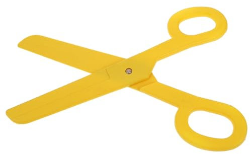 JOINPAYA Kinder Große Plastikschere Requisite Bühnenartikel Cosplay Schere Aufführungssicher Gelb Theater Kinder Spiel