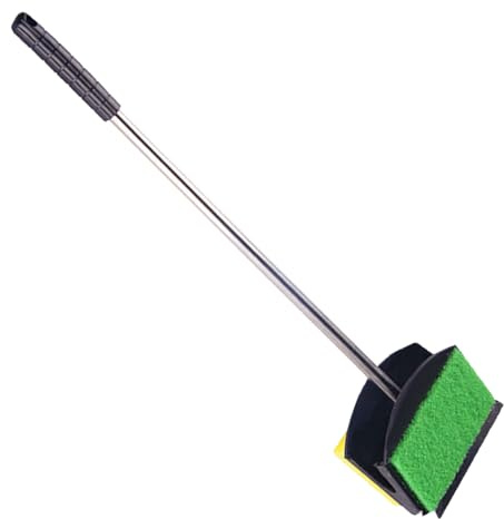 Duroecsain Aquarium Algae Scraper, Aquarium Cleaning Brush, Double Sided Long Handle Sponge Brush, Aquarium Brushes Algae Scrubber