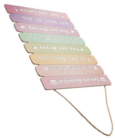Alipis Inspirational Wall Plaque Aus Motivational Wall Art Für Mädchen Rustikale Wanddekoration Für Schlafzimmer Und Kinderzimmer Handwerkskunst Praktisches Wanddekor
