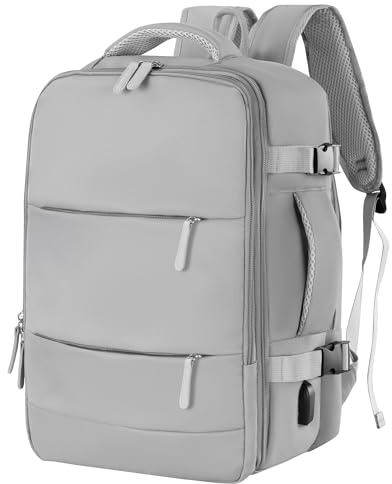 T-LOVENDO.ES Mochila de Viaje Cabina Avión, Equipaje de Mano Bajo el Asiento, 40x20x25 cm, 20L, para Ryanair, Mochila Portátil, Puerto carga USB, Maleta de Vuelo, Bolsa, Negocios, Trabajo, Escuela