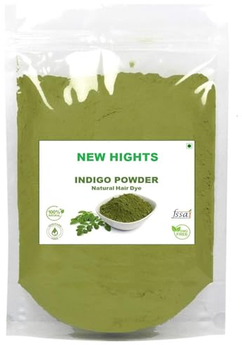Organic Indigo Powder For Hair Black Colour (200 Grams), Natural Avuri Leaf/Neela Amari/Neel Patti/Neelambari/Neelamari/Neelayamari/Indico Powder