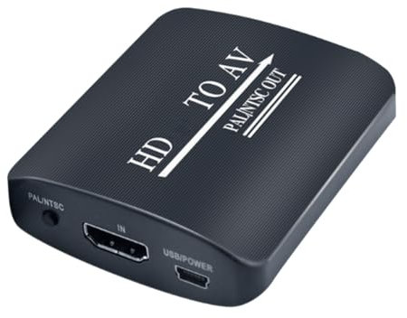 Tmboryuu Caja convertidora HDTV compacta y de alta transparencia, conexión de 1 vía, ideal tanto para hombres como para mujeres en cualquier entorno