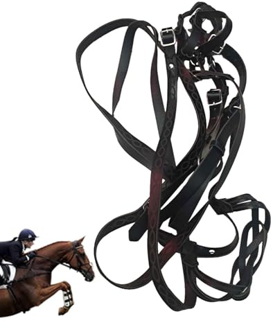 Generisch Pferdehalter | Strapazierfähiges, verstellbares Halfter mit - und Halsverschluss -Farbenfrohes, bequemes, universell gepolstertes Nylon-Pferdehalfter für die Pferdepflege im Reittraining