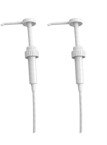 Wisch-Star Dosierpumpe 10L Kanister 2 STK. - Kanisterpumpe zur präzisen Dosierung von Flüssigkeiten 30ml pro Hub, Aus robustem, chemikalienresistentem Kunststoff, Durchmesser 41mm