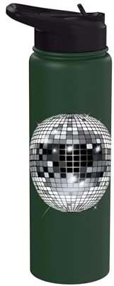 Disco Ball Vintage Retro House Disco Ball Cool Party Stainless Steel Insulated Water Bottle
