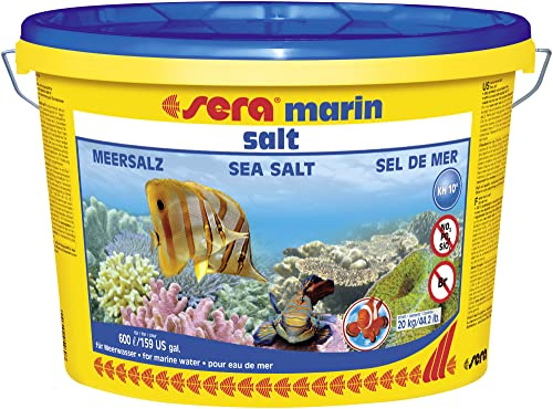 sera marin Salt 15.000 ml (20 kg) | Meersalz für Aquarien & Meerwasserbecken | Mit Calcium, Magnesium & Spurenelementen | Natürliche GH- & KH-Werte | Nitrat-, Silikat- & Phosphatfrei