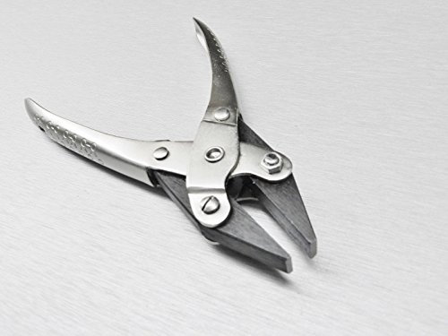 PARALLEL ACTION PLIERS FLAT NOSE SMOOTH JAW 5-1/2 JEWELRY PLIER 140mm w/ SPRING (E6)